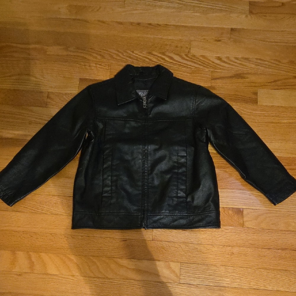 Wilsons Leather Kids Black Jacket